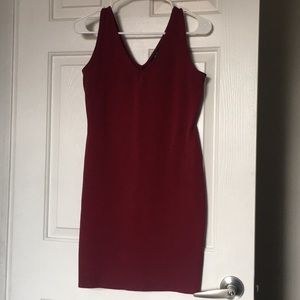 Burgundy Mini Dress Size L